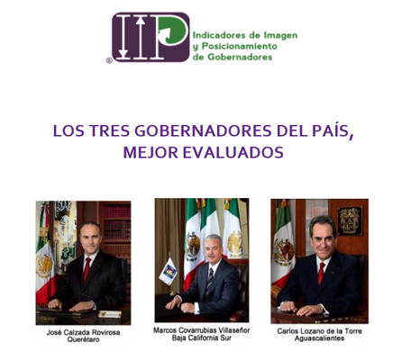 Los Tres Mejores Gobernadores del Pais (Octubre 2012)
